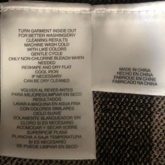 NWT XS Nine West Sweater Dress Black Colorblock - Picture 5 of 5